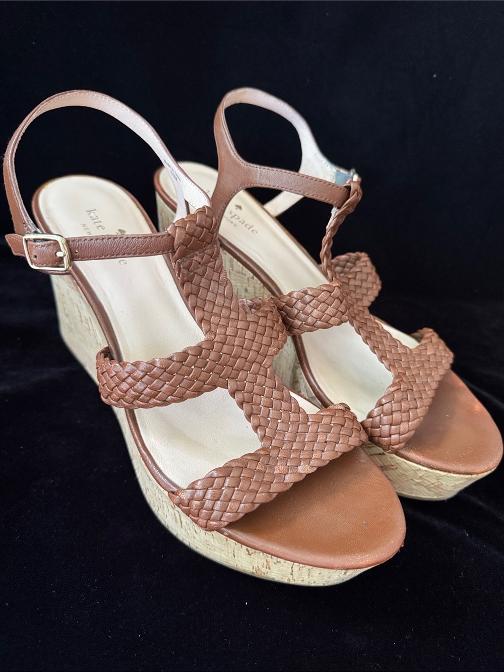 kate spade TIANNA Braided Wedge Sandals